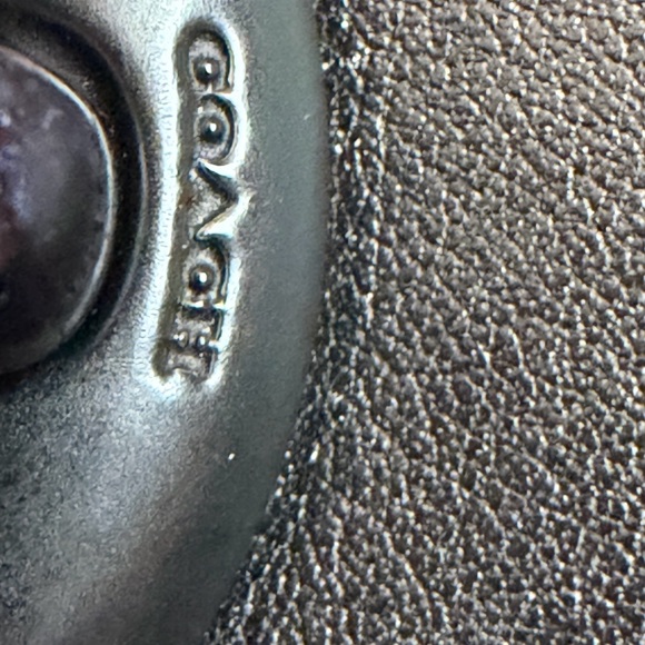 Coach Faye Mini Crossbody Black Leather & Suede Turnlock Flap - Picture 13 of 15